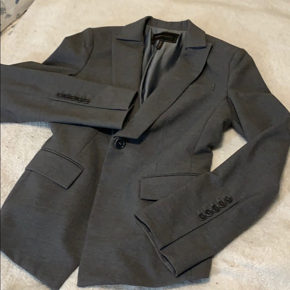 BCBG MAXAZRIA Charcoal Blazer size S